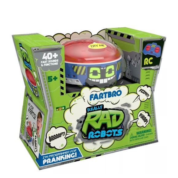 Electronic RC Remote Control Farting Robot 40 Fart Burp Sounds Pranking Fartbro - Picture 4 of 7